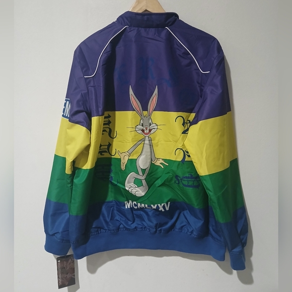 Looney Tunes × Members Only color Block Windbreaker Men's Size: L (NEW) - Picture 10 of 11